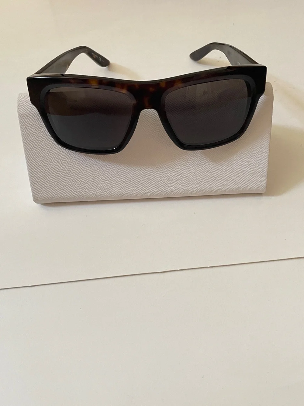 Givenchy Black and Tortoiseshell Oversized Square Sunglasses